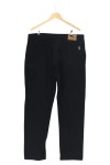 Vorschaubild 2 von Stoffhose Herren Gr. W40 Schwarz Baumwolle Uni Elegant Klassisch