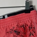 Vorschaubild 4 von Badeshorts Herren Pink Gr. 52/L Baumwolle Logo-Print Sportlich Freizeit
