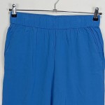 Vorschaubild 4 von Hosenrock Damen Blau Gr. W30/38/M Viskose Uni Casual Freizeit Raffungen