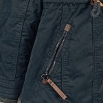 Vorschaubild 4 von Parka Damen Gr. 40/L Schwarz Baumwolle Uni Casual Freizeit Fellbesatz