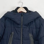 Vorschaubild 4 von Steppjacke Herren Gr. 48/M Schwarz Polyester Uni Casual Langarm Freizeit