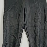 Vorschaubild 4 von Leggings Damen Gr. 34/XS Schwarz Polyurethan Uni Modern Freizeit L28