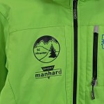 Vorschaubild 3 von Softshelljacke Herren Gr. 48 Grün Polyester Logo-Print Outdoor Langarm