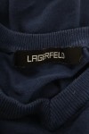 Vorschaubild 3 von LAGERFELD Herren Pullover V-Ausschnitt Blau Gr. 48/M Casual Baumwolle