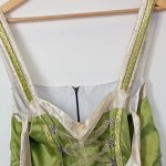 Vorschaubild 4 von Dirndl Damen Gr. 42/XL Grün Baumwolle Uni Traditionell Festlich