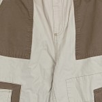 Vorschaubild 4 von Cargohose Damen Beige Gr. 38 Baumwolle Uni Streetwear Freizeit Logo 33 cm