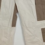 Vorschaubild 5 von Cargohose Damen Beige Gr. 38 Baumwolle Uni Streetwear Freizeit Logo 33 cm