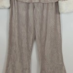 Vorschaubild 5 von Schlafanzug Damen Gr. 36/S Beige Polyester Uni Komfortabel Knopf