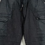 Vorschaubild 3 von Cargohose Damen Gr. W25/34/XS Schwarz Baumwolle Uni Casual Freizeit 33 cm