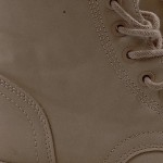 Vorschaubild 4 von Stiefel Kinder Gr. 31 Beige Kunstleder Schnürung 3.5 cm Casual Freizeit Uni