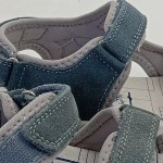 Vorschaubild 4 von Sandalen Kinder Gr. 30 Blau Leder Klettverschluss 2 cm Sportlich Uni
