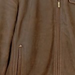 Vorschaubild 5 von Lederjacke Herren Braun Gr. 48/M Uni Vintage Langarm Freizeit