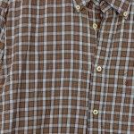 Vorschaubild 4 von Freizeithemd Herren Gr. 42/XL Braun Baumwolle Kariert Casual Langarm