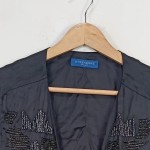 Vorschaubild 4 von Leichte Weste Damen Blau Gr. 44/XXL Viskose Uni Elegant Ärmellos