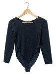 Vorschaubild 1 von Body Damen Schwarz Gr. 38/M Uni Basic Langarm Freizeit Frühjahr/Sommer