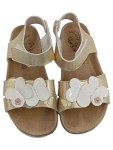 Vorschaubild 2 von Sandalen Kinder Gr. 30 Gold Kunststoff Klettverschluss 2 cm Casual Uni