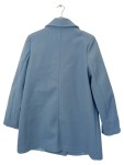 Vorschaubild 2 von Klassischer Mantel Damen Gr. 42/XL Blau Polyester Uni Elegant Langarm