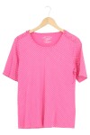 Vorschaubild 1 von T-Shirt Damen Gr. 38/M Rosa Punkte Kurzarm Baumwolle Casual