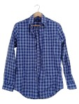Vorschaubild 1 von Freizeithemd Herren Blau Gr. 44/XS Baumwolle Kariert Casual