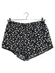 Vorschaubild 1 von Shorts Damen Schwarz Gr. 44/XXL Viskose Blumenmuster Casual Freizeit