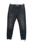 Vorschaubild 1 von Ripped Jeans Damen Gr. W32/42/XL Schwarz Baumwolle Uni Casual 41 cm 69 cm