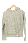 Vorschaubild 1 von Damen Kapuzenpullover Hoodie Gr. 32/XS Grau Gestreift Casual