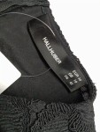 Vorschaubild 3 von Spitzenkleid Damen Schwarz Gr. 38/M Polyester Uni Elegant Halbarm