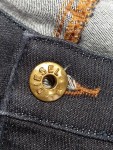 Vorschaubild 3 von Jeans Slim Fit Damen Gr. W30/38/M Blau Baumwolle Uni Casual Logo Knopf