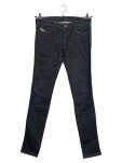 Vorschaubild 1 von Jeans Slim Fit Damen Gr. W30/38/M Blau Baumwolle Uni Casual Logo Knopf