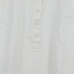 Vorschaubild 4 von Blusenkleid Damen Gr. 36/S Weiß Baumwolle Casual Frühjahr/Sommer Knopf