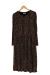 Vorschaubild 2 von Damen Freizeitkleid Gr. 38/M Mehrfarbig Tierdruck Elegant