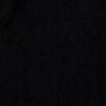 Vorschaubild 4 von Spitzenkleid Damen Schwarz Gr. 38/M Polyester Uni Elegant Halbarm