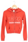 Vorschaubild 1 von Damen Sweatjacke Hoodie Rot Gr. 32/XXS Schriftzug