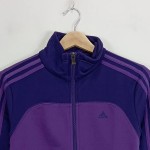 Vorschaubild 4 von Trainingsjacke Damen Lila Gr. 34/XS Polyester Streifen Sportlich Langarm