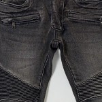 Vorschaubild 4 von Jeans Slim Fit Herren Grau Gr. W28/44/XS Baumwolle Uni Streetwear Freizeit
