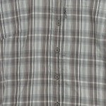 Vorschaubild 2 von Hemdbluse Damen Gr. 36/S Grau Polyamid Kariert Outdoor Kurzarm
