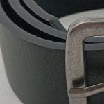 Vorschaubild 3 von Gürtel Breite Schwarz Gr. 90 Leder Uni Casual Freizeit 4 cm 90 cm Logo