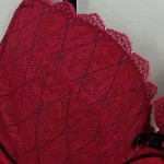 Vorschaubild 4 von BH Bügel-BH Schwarz 34B, Rot Gr. 75B Polyester Florales Muster