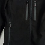 Vorschaubild 5 von Softshelljacke Herren Gr. 50/M Schwarz Polyester Uni Outdoor Langarm