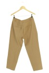 Vorschaubild 2 von Stoffhose Damen Braun Gr. L Polyester Uni Falten