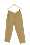 Vorschaubild 1 von Stoffhose Damen Braun Gr. L Polyester Uni Falten