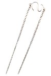 Vorschaubild 2 von Halskette Anhänger Buchstabe S Silber Metall 44cm Damen Elegant