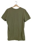 Vorschaubild 2 von T-Shirt Herren Gr. 50/M Oliv Baumwolle Uni Casual Kurzarm Freizeit