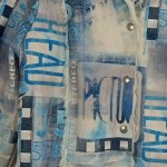 Vorschaubild 4 von Pelzjacke Damen Gr. 44/XXL Blau Polyester Grafisch Casual Langarm