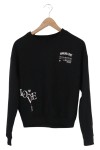 Vorschaubild 1 von Damen Sweatshirt Gr. 32/XXS Schwarz Casual Urban Schriftzug