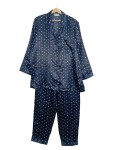 Vorschaubild 1 von Schlafanzug Damen Blau Gr. 40/L Polyester Sterne Klassisch Freizeit