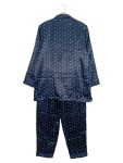 Vorschaubild 2 von Schlafanzug Damen Blau Gr. 40/L Polyester Sterne Klassisch Freizeit