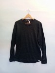 Vorschaubild 1 von Langarmshirt Herren Grau Gr. 48/M Wolle Merino Meliert Sportlich