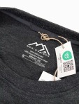 Vorschaubild 2 von Langarmshirt Herren Grau Gr. 48/M Wolle Merino Meliert Sportlich