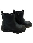 Vorschaubild 1 von Stiefel Kinder Gr. 26 Schwarz Lederimitat Reißverschluss 2 cm Casual Uni